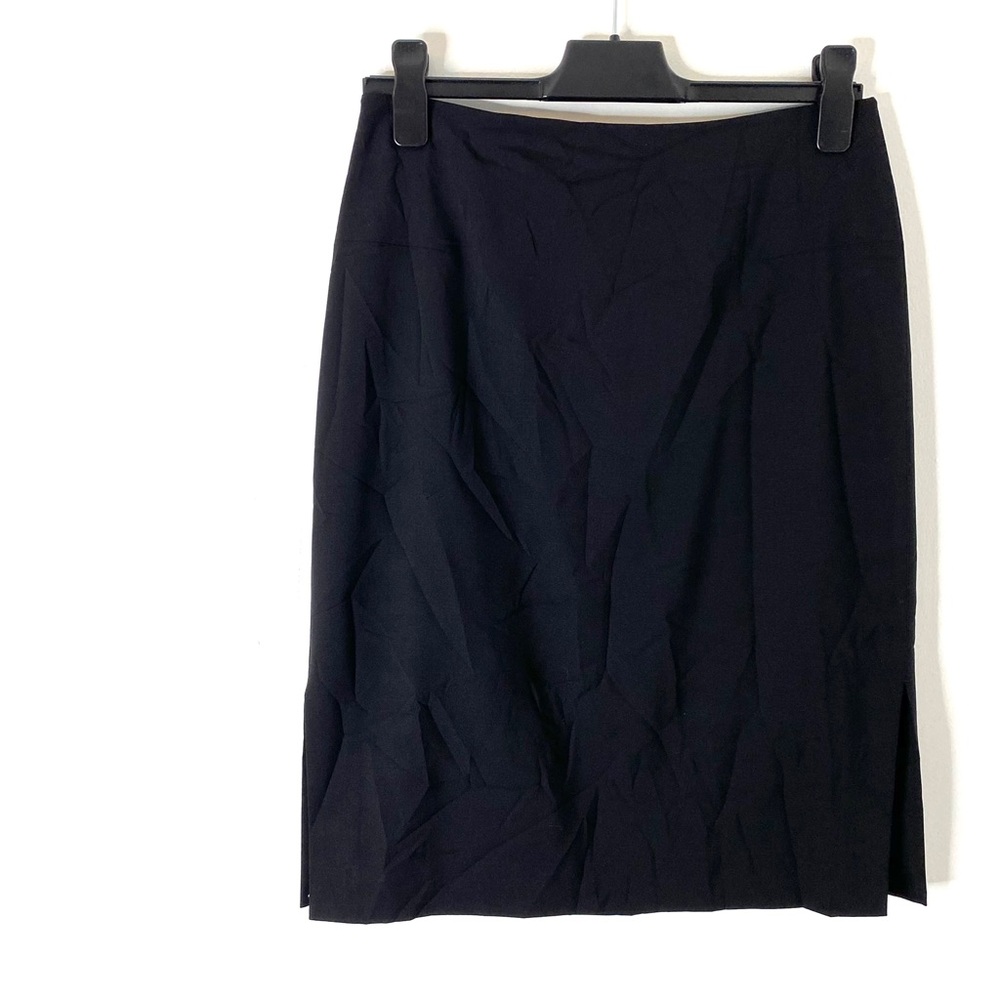 J. Crew Black Wool Pencil Skirt Lined Career Classic